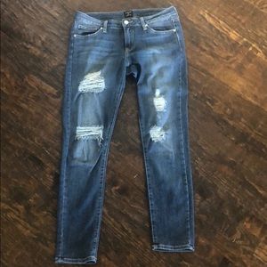 Just Black super distressed skinny jeans